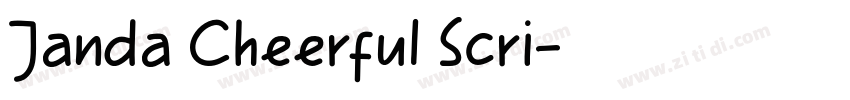 Janda Cheerful Scri字体转换
